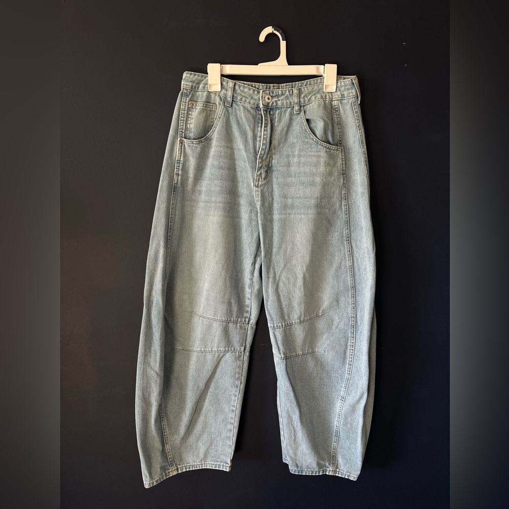 Denim Barrel Jeans